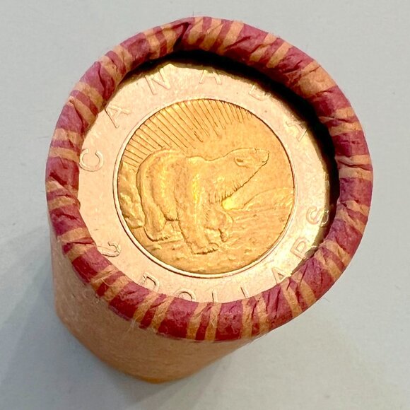 Canada 2006 10th Anniversary of the $2 Toonie 'Churchill' Roll of 25 Coins! - Picture 2 of 15